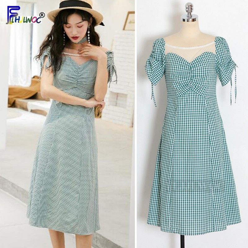 korean a line dress