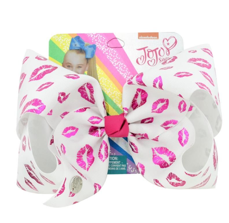8 jojo Siwa Bowknot Horquilla Chica Metal Arcoíris Estrella 