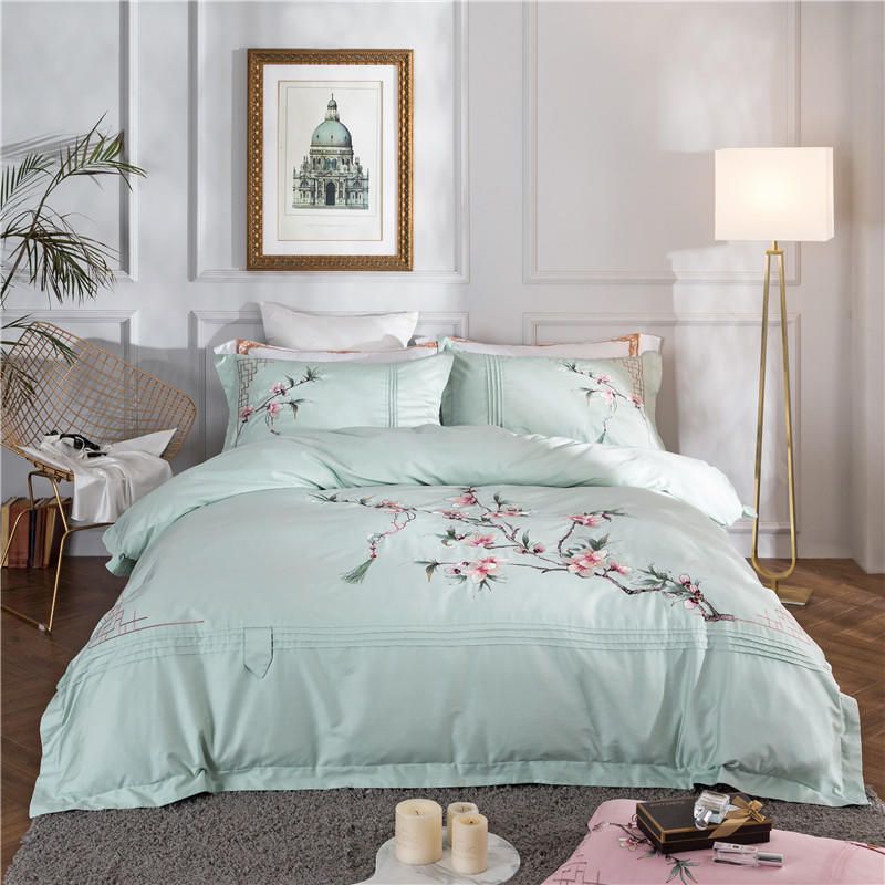 Letter Western Style Bedding Bag Suit High Quality Sheet Bedding