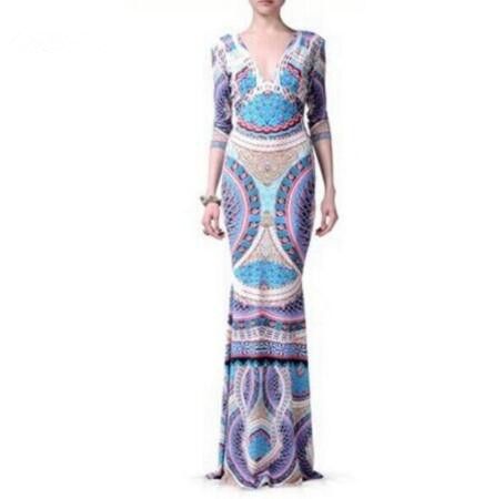 colourful maxi dress