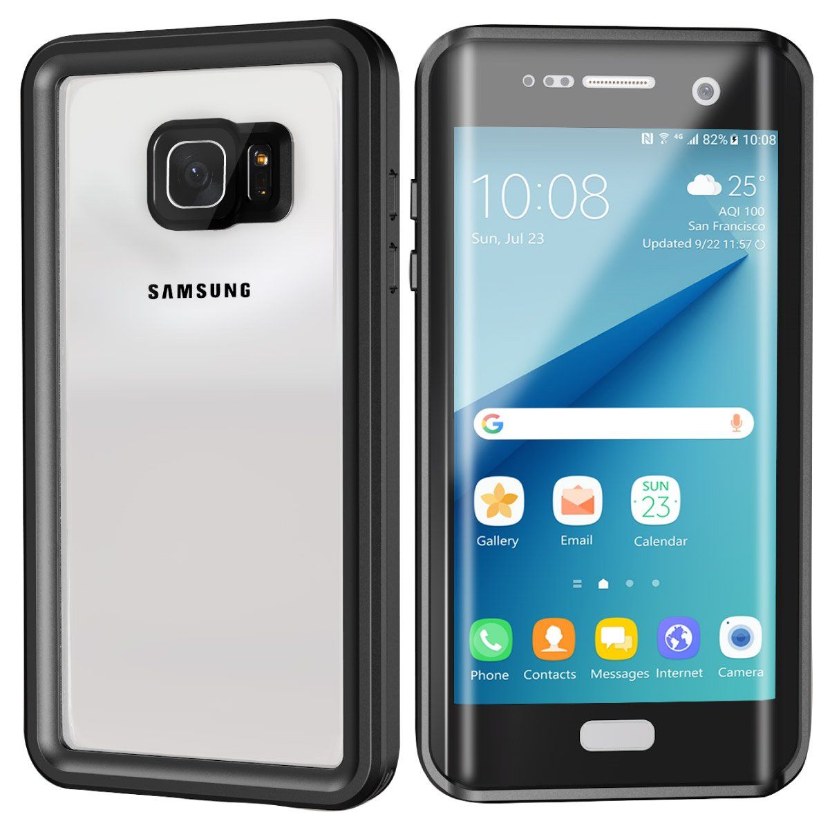 Original IP68 Funda para S7 Edge Protección contra el polvo de la suciedad