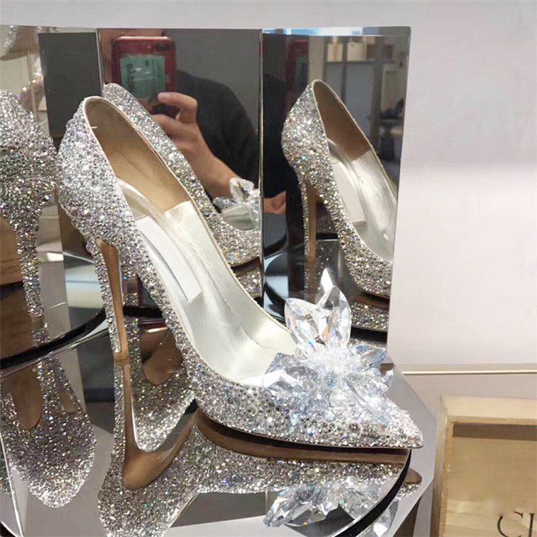 Wedding Shoes Women Bridal Shoes Silver 