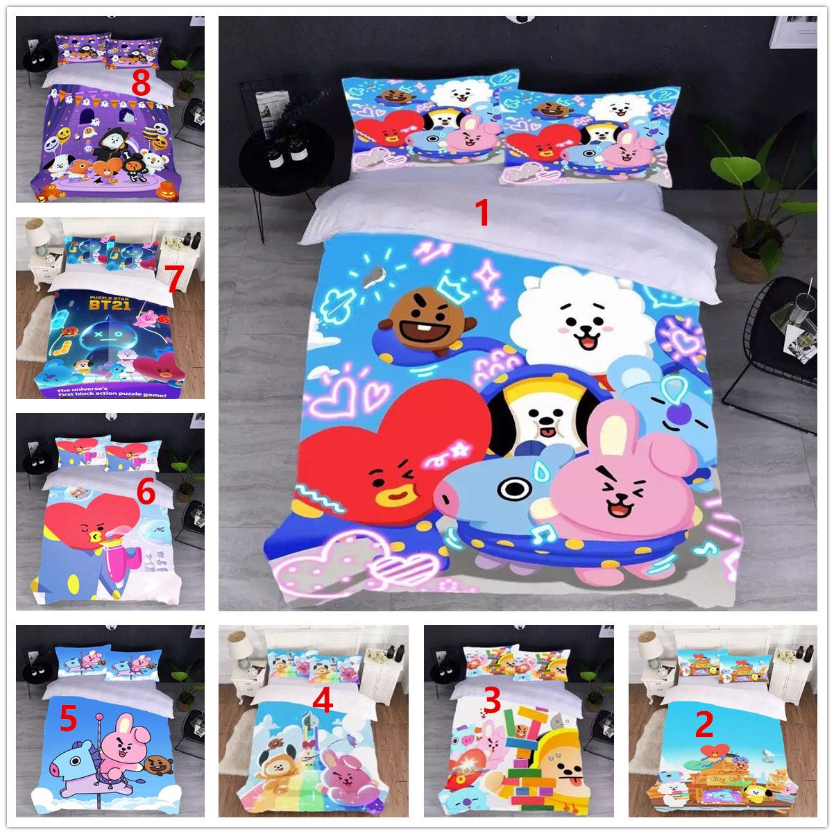 Toptan Satis Fiyati Pingjing Bts Kendine Ask Yatak Seti 2 Adet 3 Parca Adet Ile Magazasinda Dhgate Com