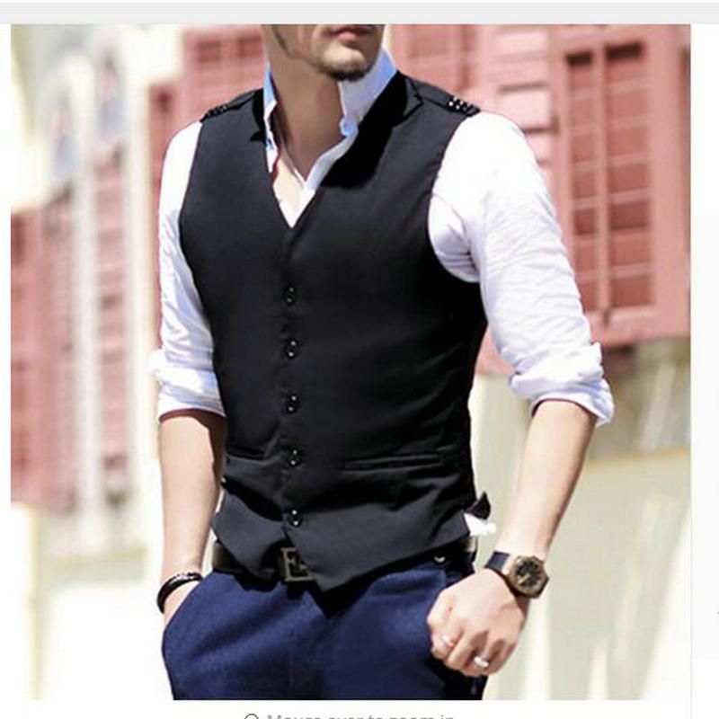 Hombre marca algodón vestido de chaleco traje chaleco formal negocio slim fit gilet traje hombres marina Hombre marca algodón vestido de chaleco traje chaleco formal negocio slim fit gilet traje hombres marina