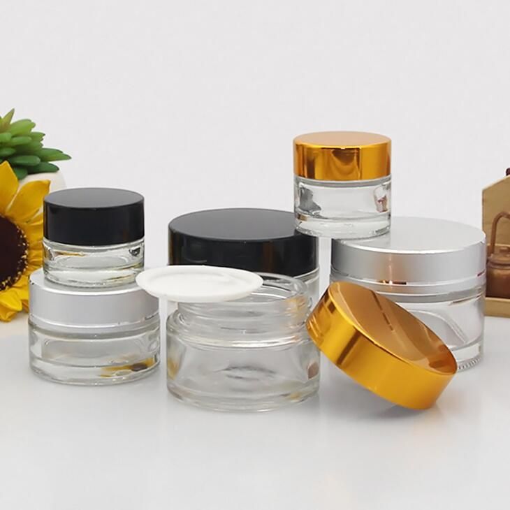 2021 Wholesale 10 Ml Clear Cosmetic Container With Aluminum Lids,10g