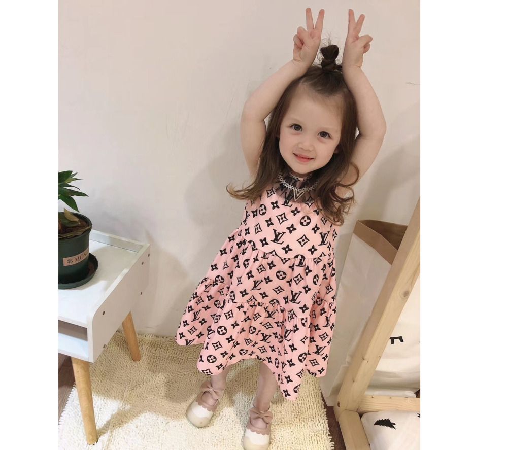 2020 Girls College Wind Short Sleeve Pleated Skirt Casual Kids