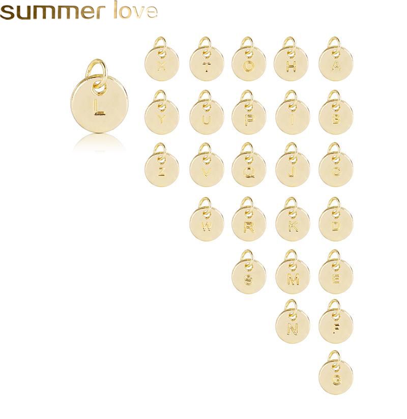 2020 New 10mm Diy 26 Letters A Z Initial Charms For Necklace Alloy A Z Alphabet Inital Small Pendant Charm Jewelry Accessories Gifts From Klfashion 0 25 Dhgate Com