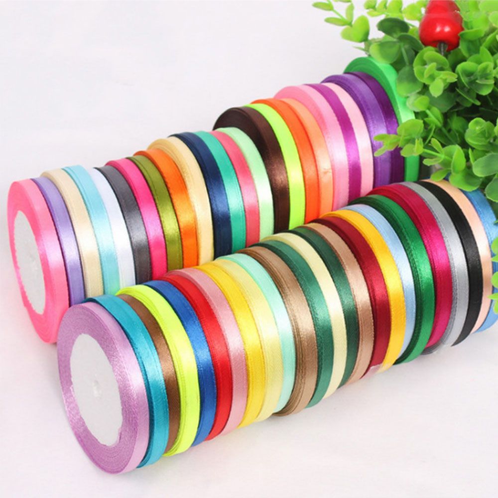 6mm x 4m Satin Best Wishes Star Ribbon Multi Colour Celebration