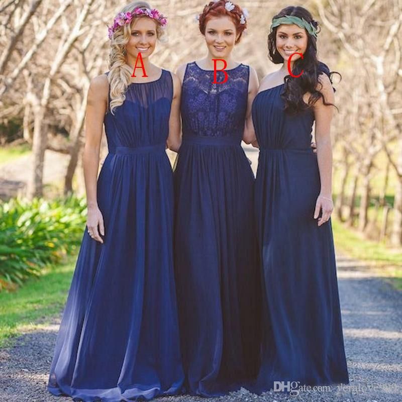 royal blue country bridesmaid dresses
