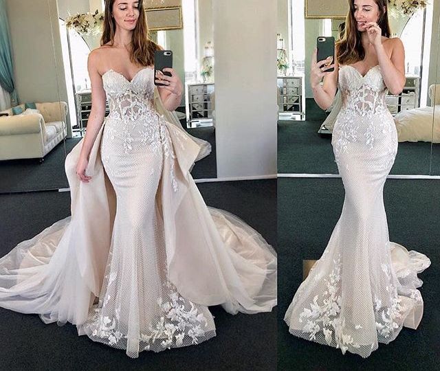 wedding dresses with removable tail