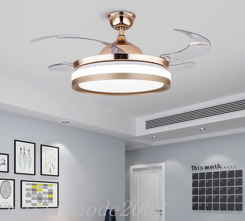 2019 Bluetooth Audio Music Ceiling Fan Light 42 Inch Ceiling Fans Lighting Remove Control Invisible Fan Home Led Lamps Lighting Ceiling Fans Myy From