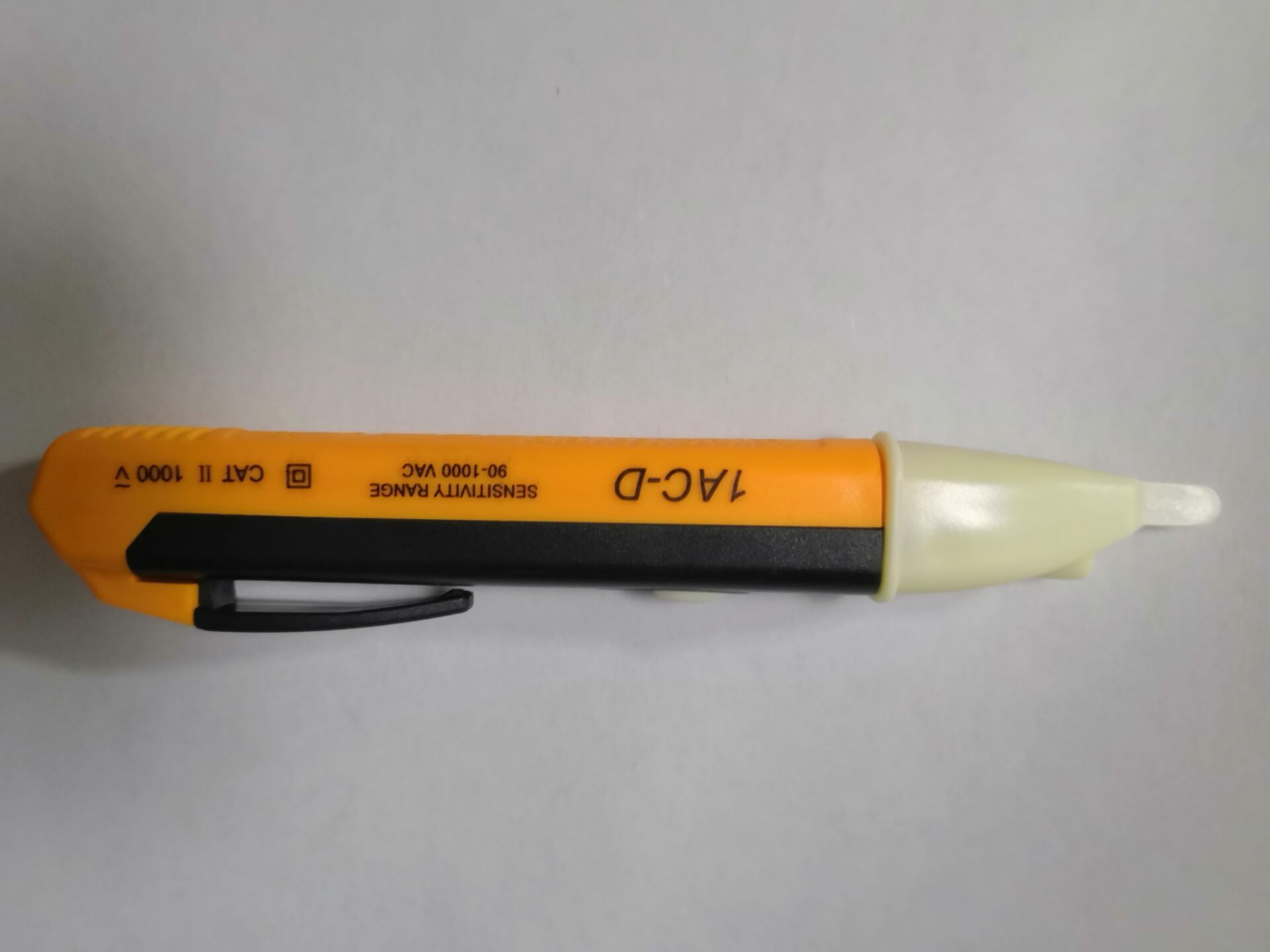 90V-1000V Probador de voltaje eléctrico sin contacto Pluma de prueba digital Detector de potencia Sensor 1AC-D Electroscopio con zumbador Electroscopio de inducción de luz LED