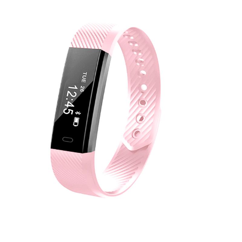 ID115 pulseira inteligente rosa