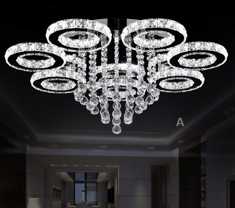 para sal/ón Moderna l/ámpara de pared LED de cristal de acero inoxidable dormitorio iluminaci/ón LED