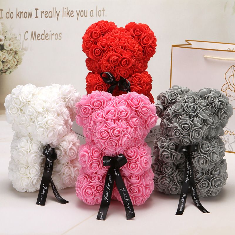 2019 Valentines Day Gift Valentines Romantic Gift Box Pe Rose Bear