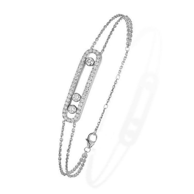 Platin-platiniertes Armband.