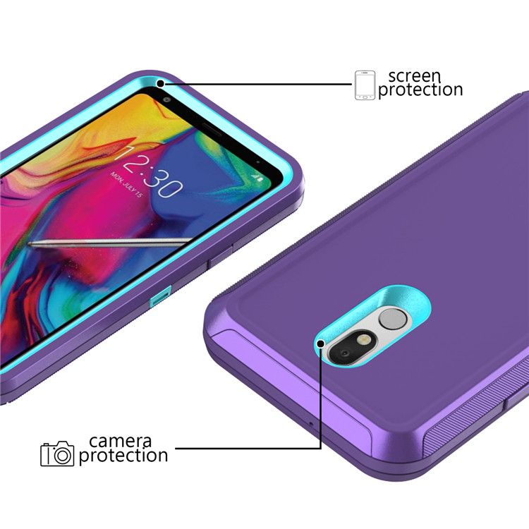 Para LG Stylo 4/LG Stylo 4 Plus-duro híbrido Impacto Armadura Estuche Cubierta Pata de Cabra 