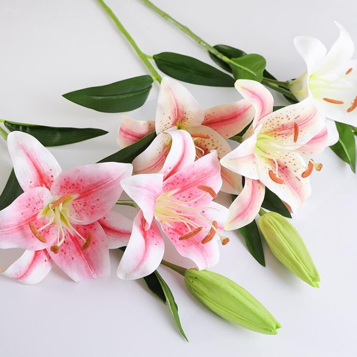 Buy Dropship Products Of Artificial Lily Flower Real Touch Silk Lilies