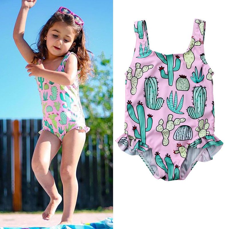 girls cactus swimsuit