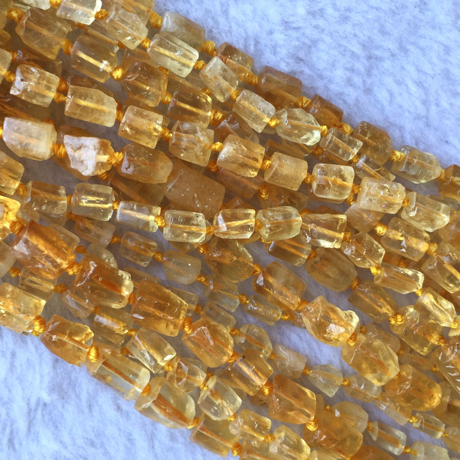 Pcs Gemstones DIY Jewellery Making Citrine Smooth Nugget Beads 6-10mm Golden 35