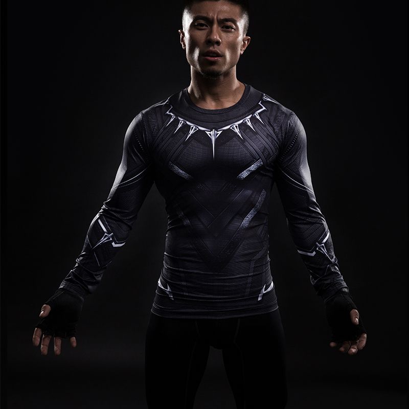 Black Panther T Shirt Captain America 3 Superhero Winter Soldier