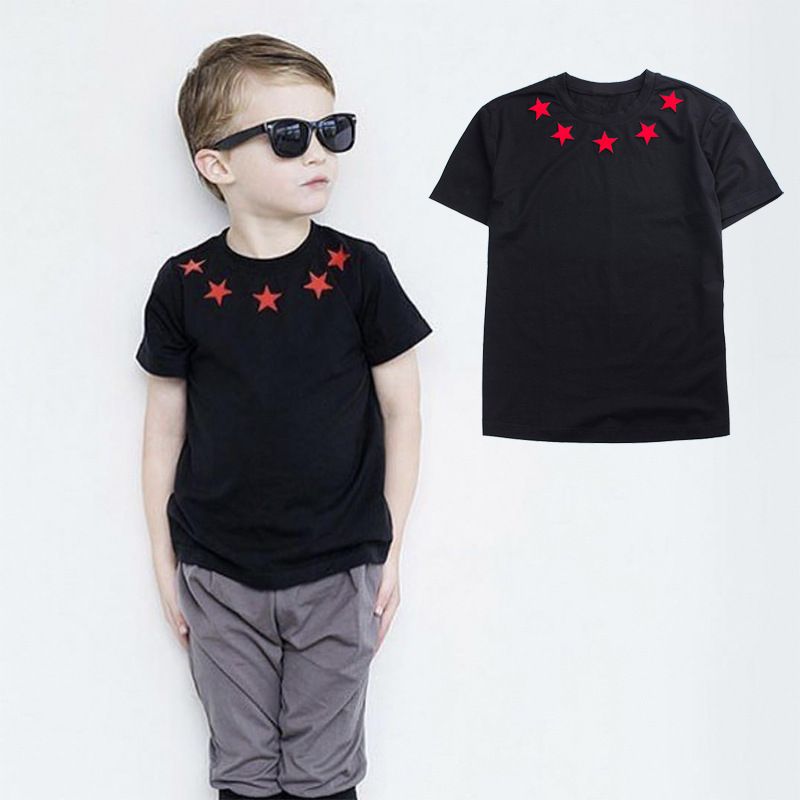 pago Abrasivo de Marca para niños Camiseta para niñas Ropa para bebés Ropa para niños Modelo  de estrella roja