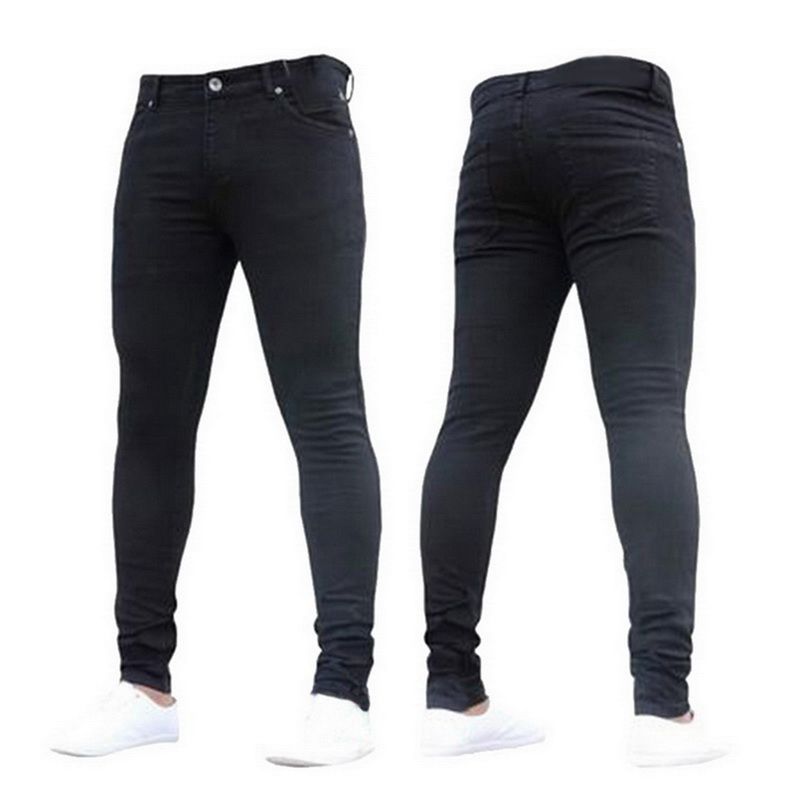 Mens Skinny Trousers Denim Jeans Homme Stretch Pencil Pants Plus Size Streetwear Mens Skinny Trousers Denim Jeans Homme Stretch Pencil Pants Plus Size Streetwear