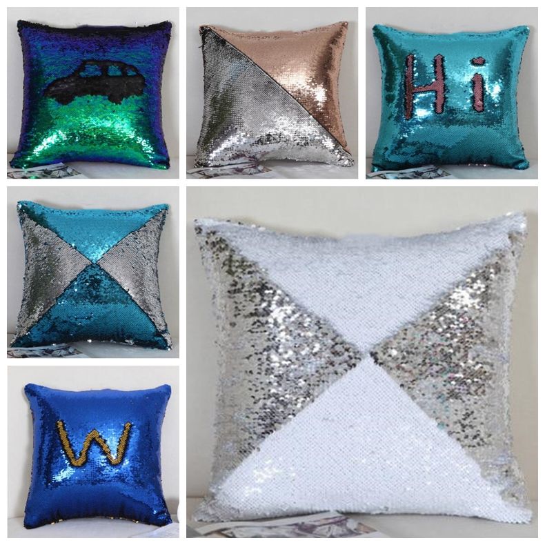 sequin softball pillow