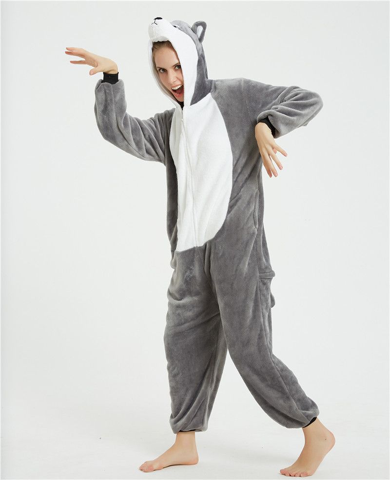 germen ropa interior Macadán Disfraces de animales pijamas gris Husky perro ropa de dormir Onesie pijama El traje de la germen ropa interior Macadán Disfraces de animales pijamas gris Husky perro ropa de dormir Onesie pijama El traje de la