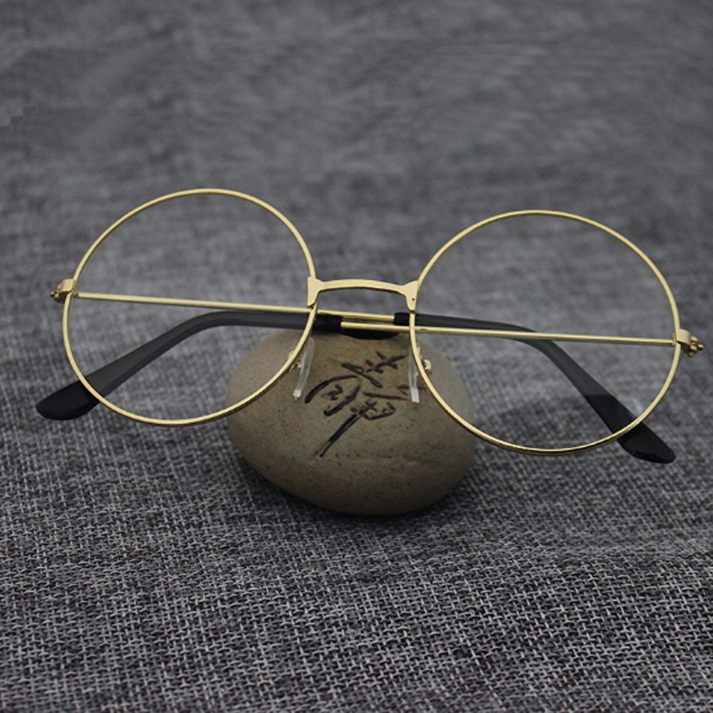 2020 Fashion Vintage Retro Metal Frame Clear Lens Glasses Nerd Geek