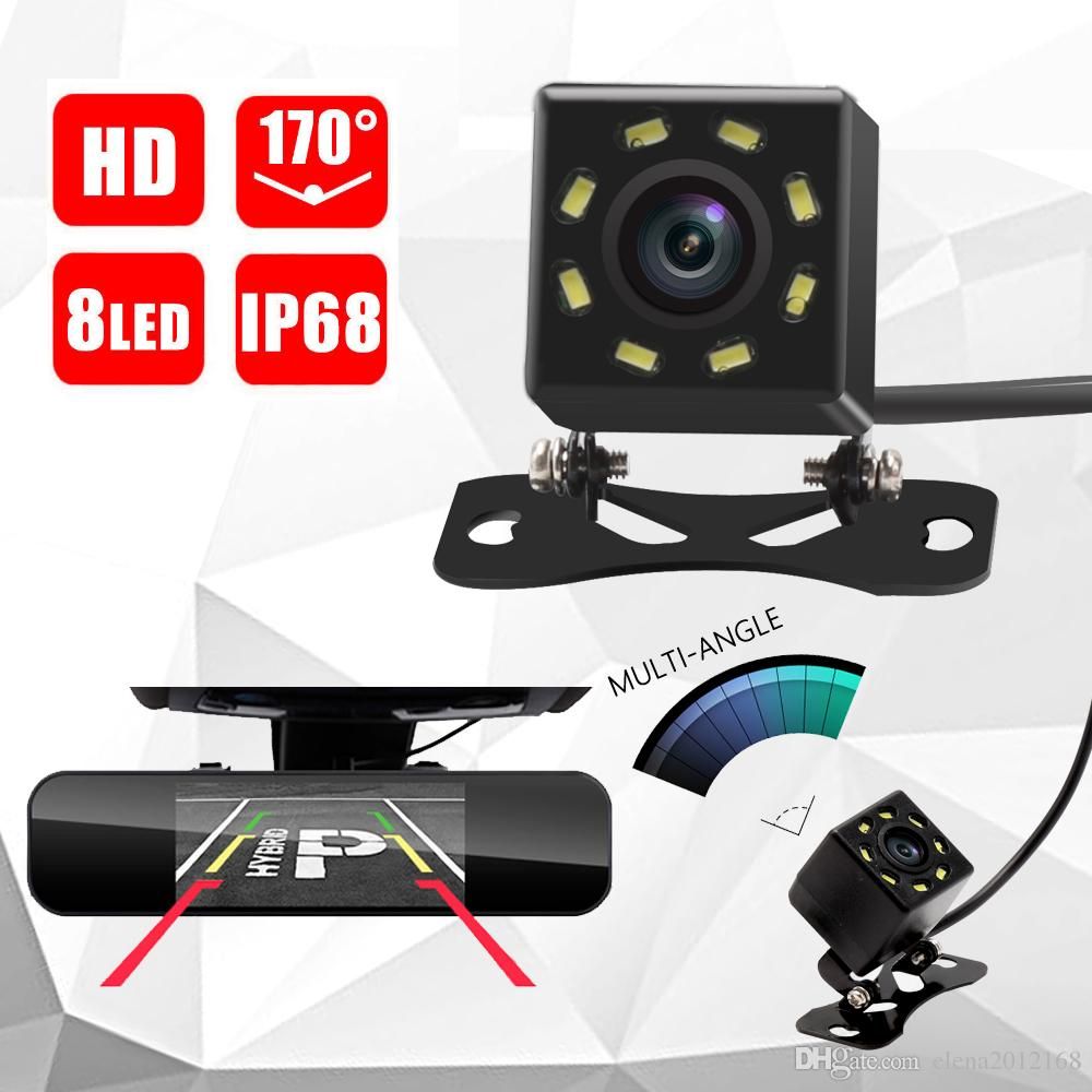 2020 8 LED IR Night Vision Back Camera Waterproof Backup Parking Camera Universal Wide Angle