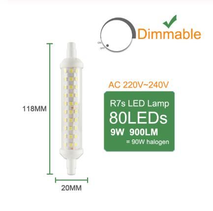 118mm 디 밍이 가능한 9w