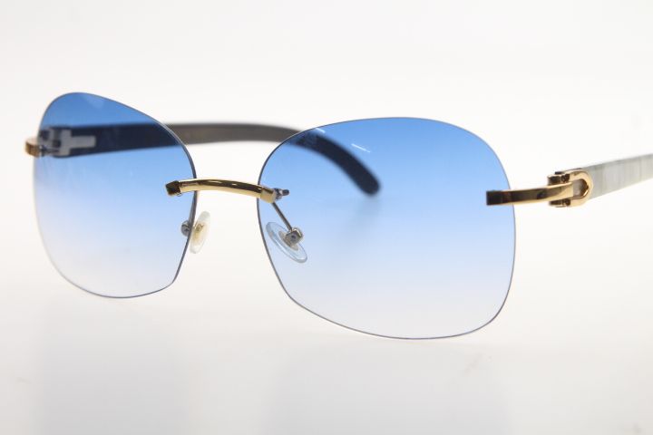 black glasses with white inside