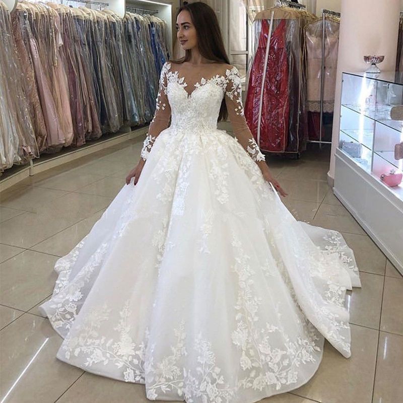 Discount2021 Beautiful Princess Ball Gown Wedding Dresses