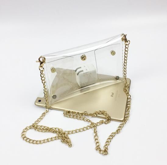 clear envelope clutch
