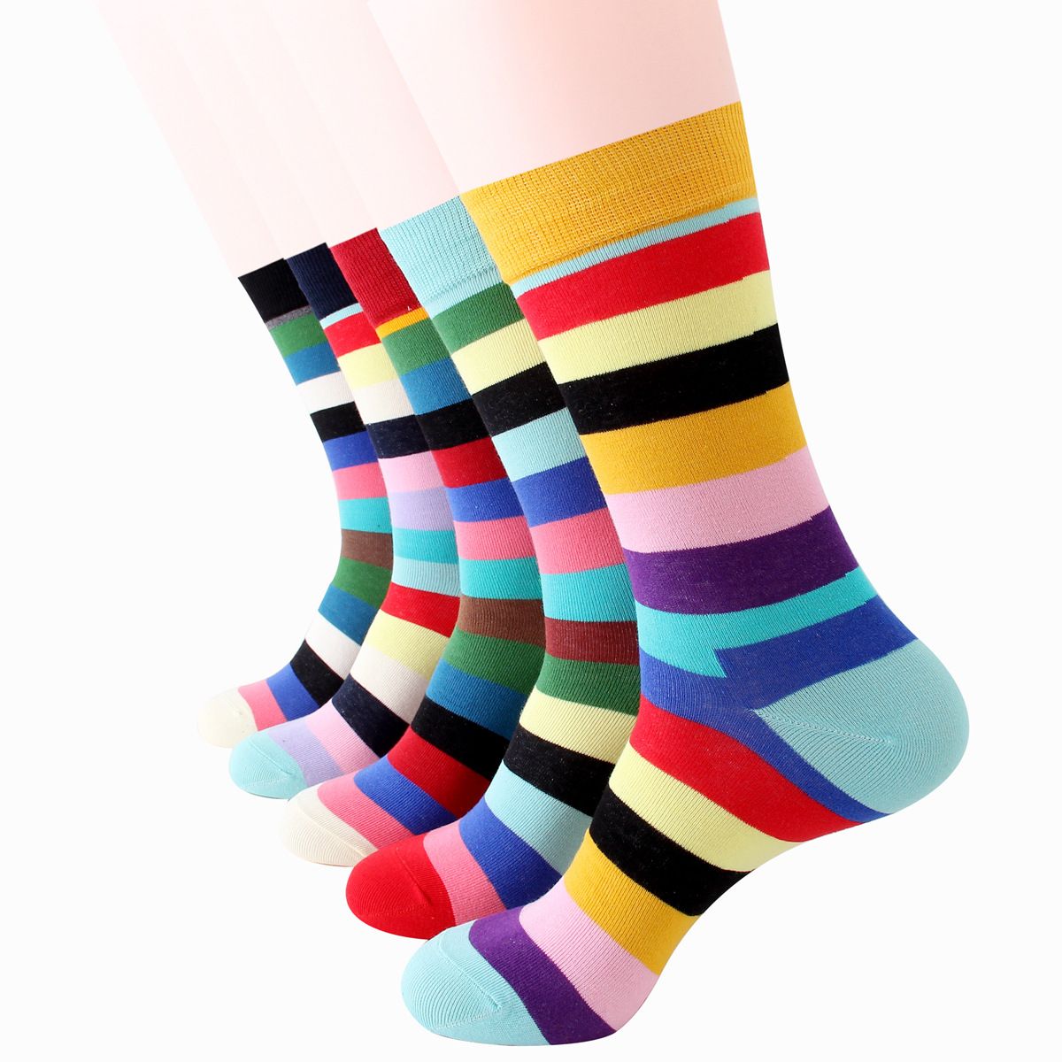 Outdoor Sports Socks Short Striped Sweat-absorbent Anti-slip Casual Socks Unisex