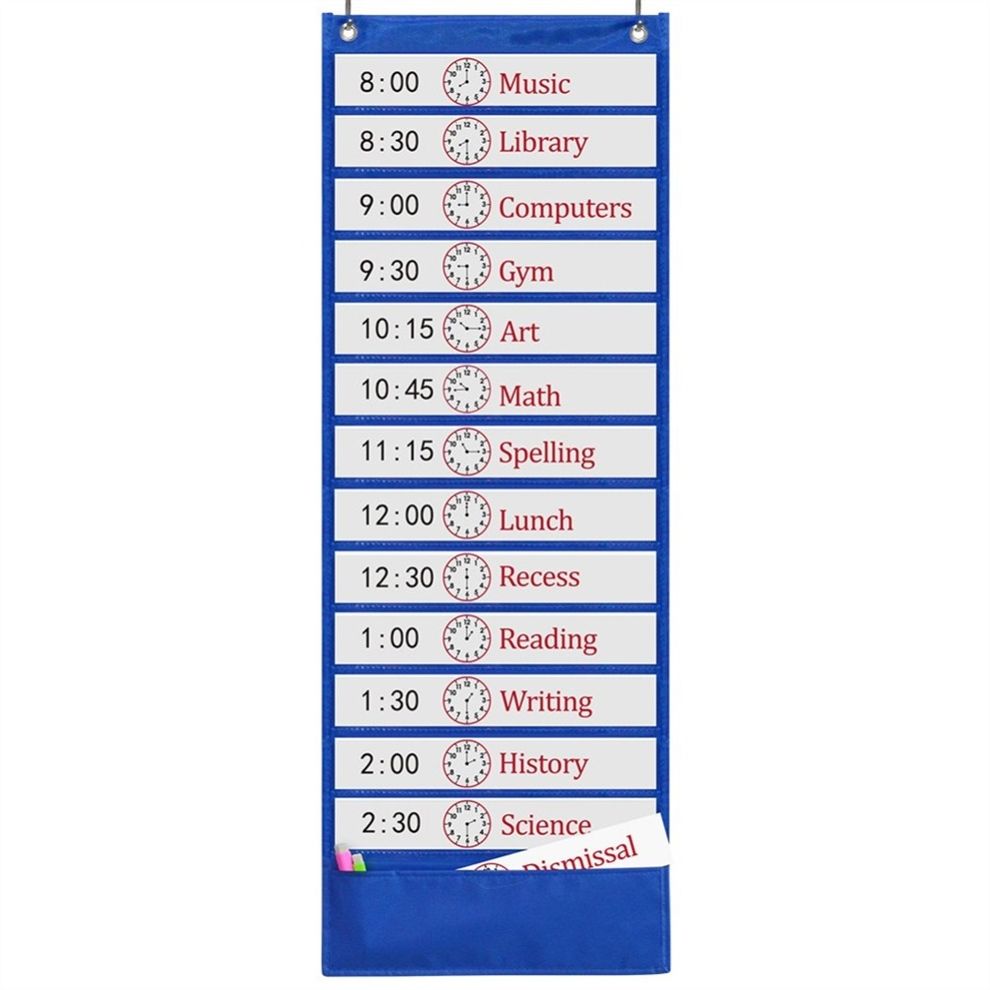 Schedule Pocket Chart