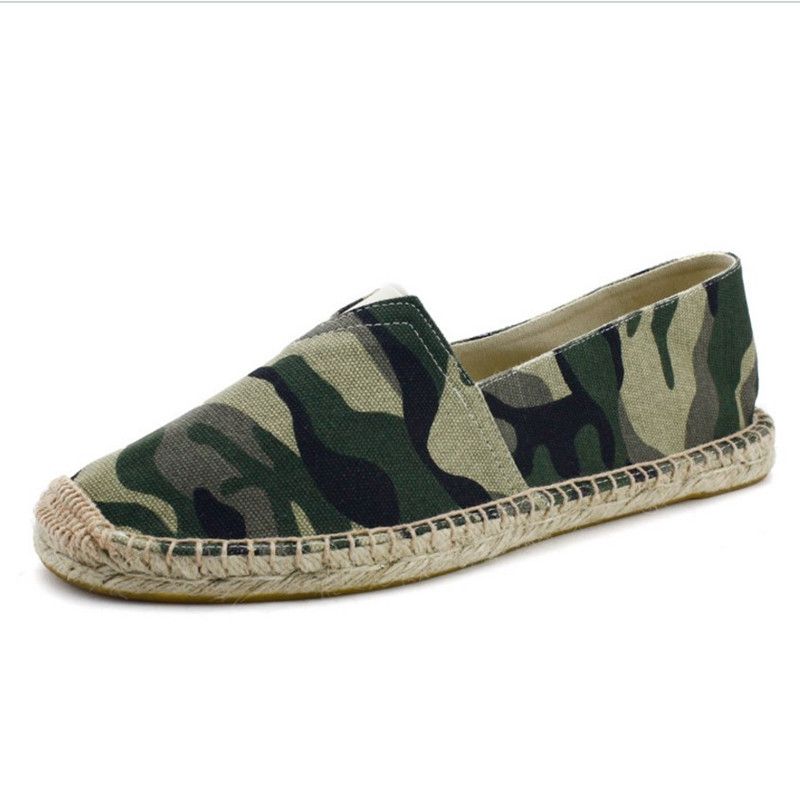 mens camouflage slip on shoes