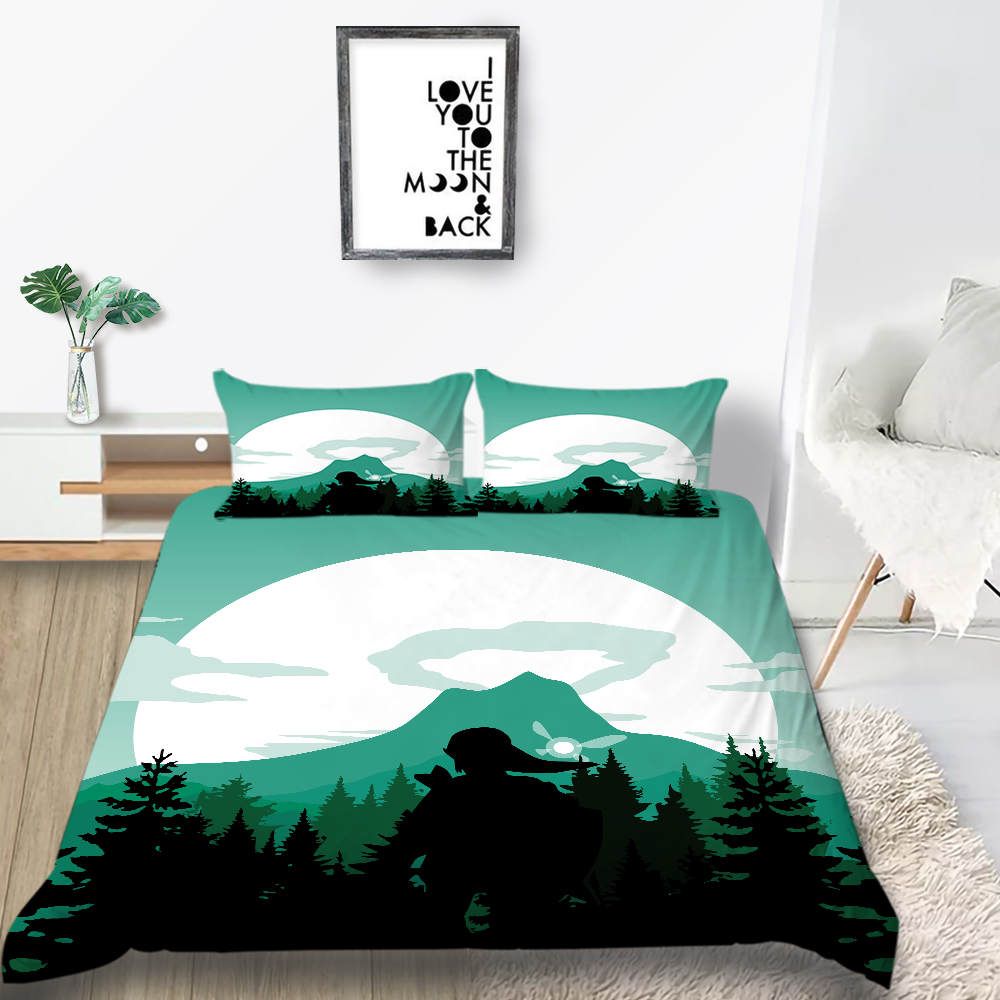 Forest Keeper Bedding Set King Size Creative Cartoon Duvet Cover
