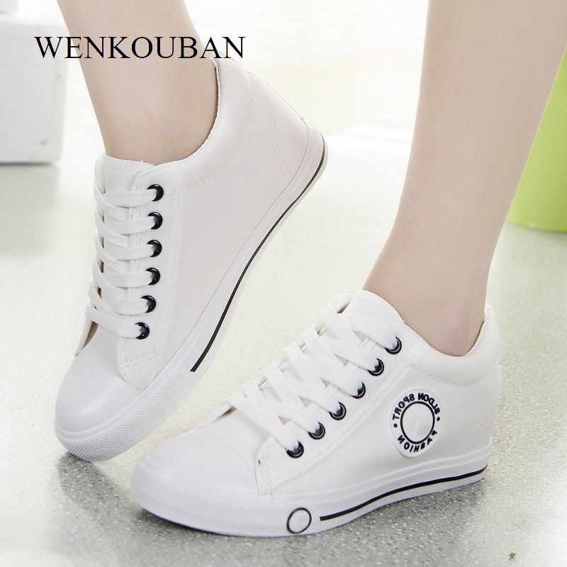 ladies white canvas sneakers