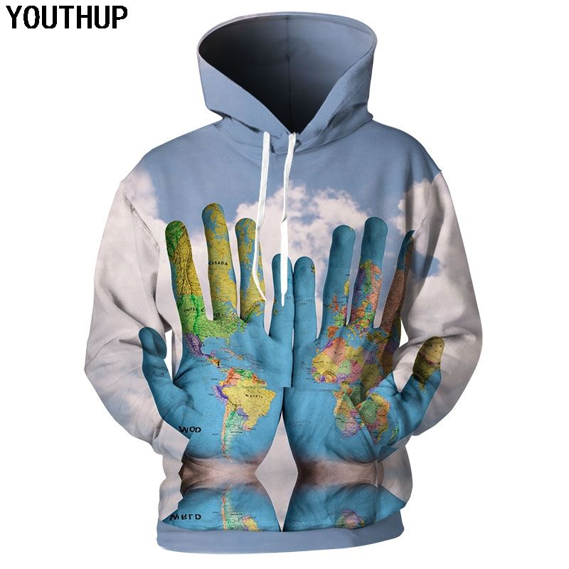 INTERESTPRINT Mens Flat Sheep on Green Background Sweatshirts Hoodie INTERESTPRINT Mens Flat Sheep on Green Background Sweatshirts Hoodie