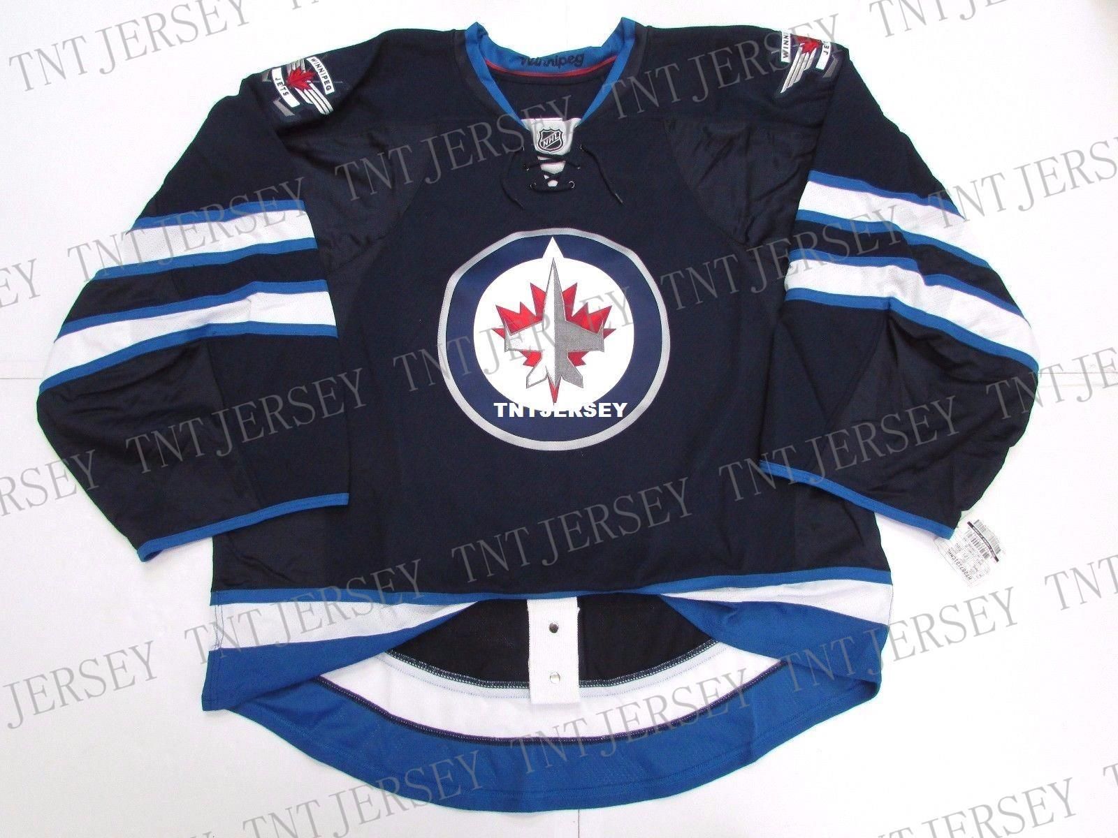 Cheap Custom WINNIPEG JETS HOME JERSEY 