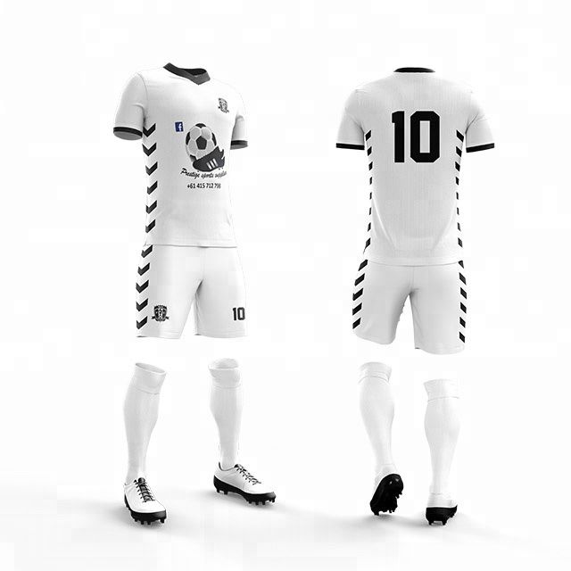 plain white football jersey