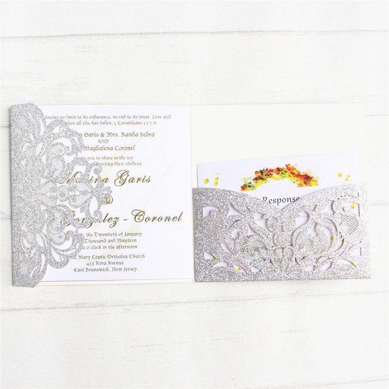 Silver Laser Cut Card