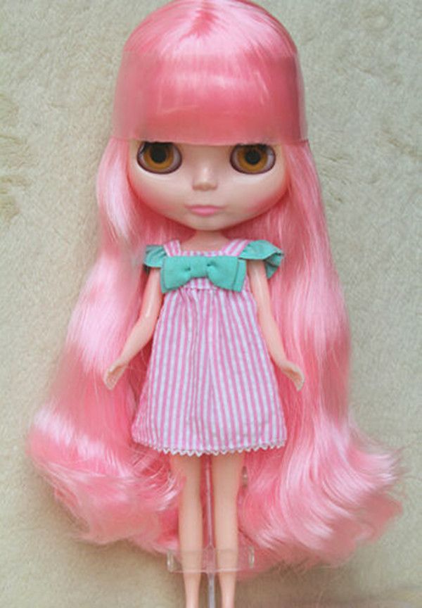 Takara 12" Neo Blythe Doll from Factory Nude Blue Purple long hair SD13+stand Takara 12" Neo Blythe Doll from Factory Nude Blue Purple long hair SD13+stand