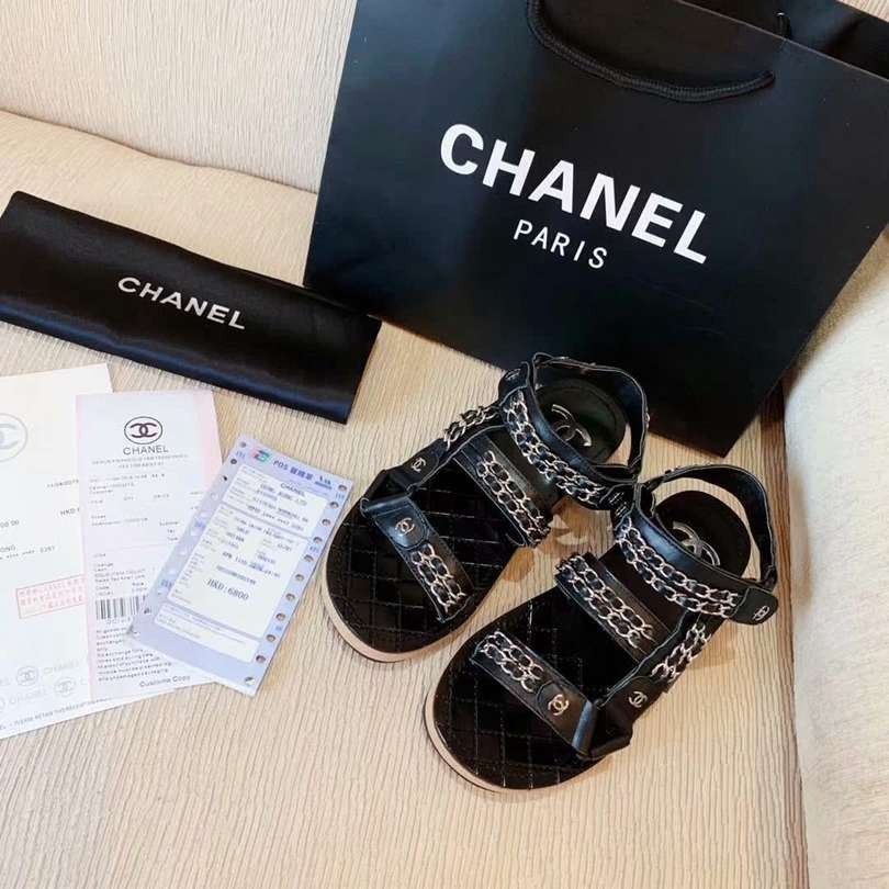 chanel jesus sandals