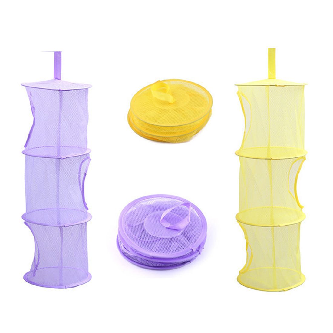 3 de Estante Colgante de Almacenamiento de Bolsas de Malla niños de Juguete del Bolso del Organizador Puerta del Dormitorio Armario de Pared Verde
