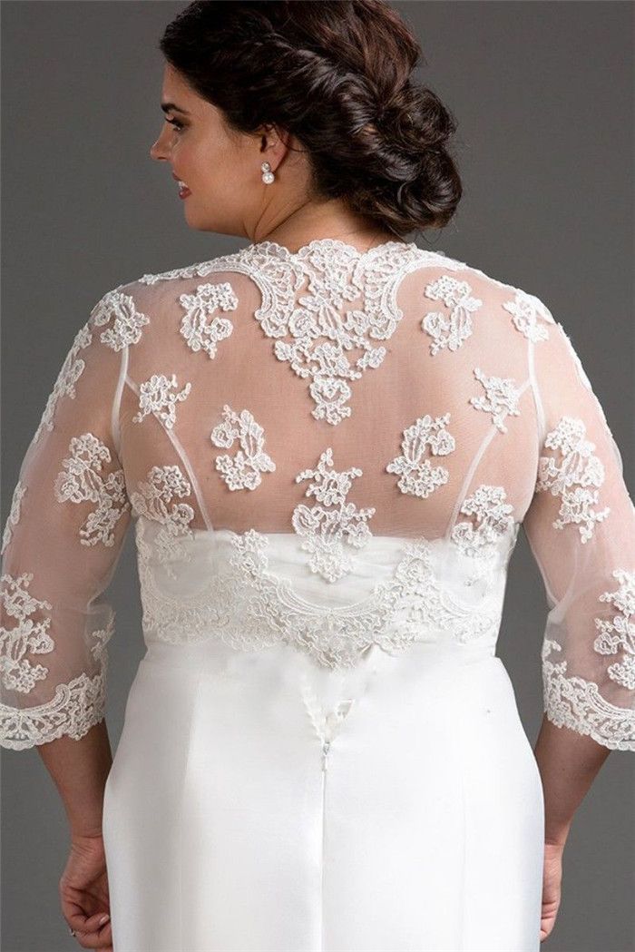plus size bolero wedding jacket