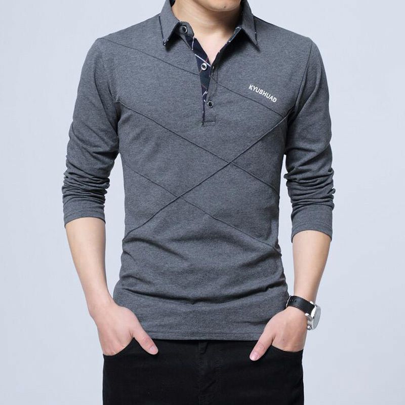 polos manga larga hombre tallas grandes