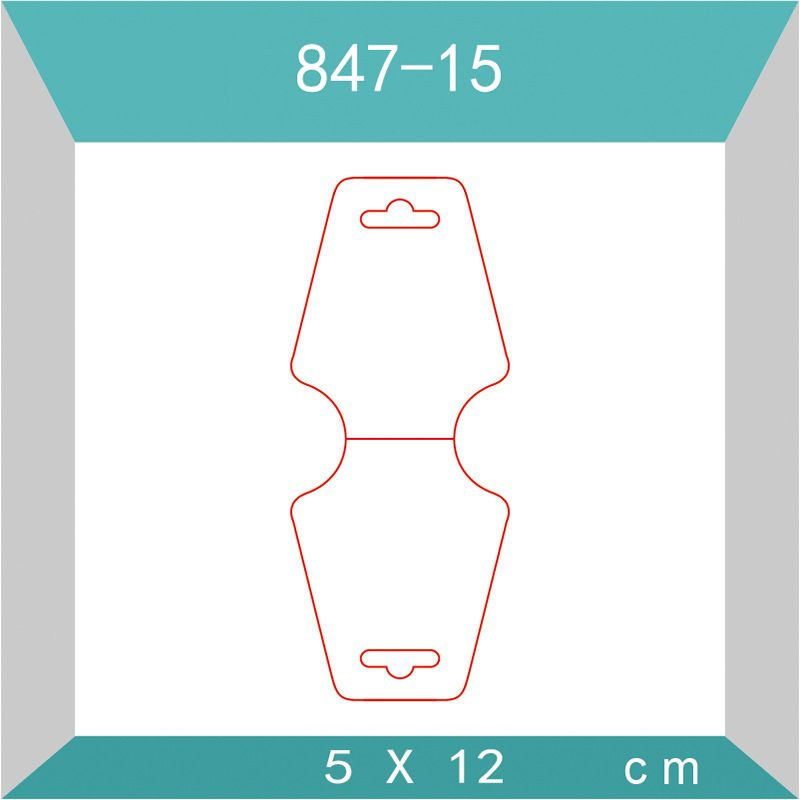 collar de papel Tarjetas 5x12cm que cuelgan la joyería Etiquetas Tarjetas en blanco Collares Etiquetas para Viendo pulseras de joyería y los pendientes